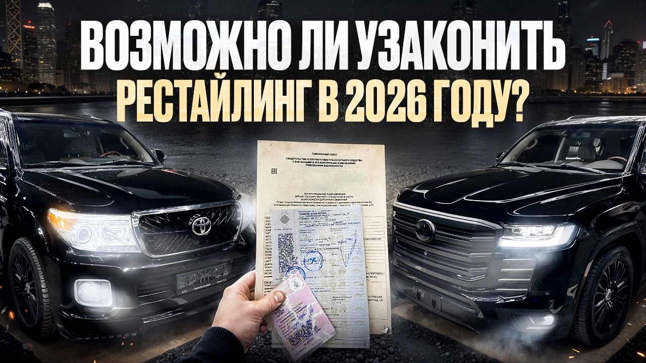 Оформление Toyota Land Cruiser 200 в 300 версию
