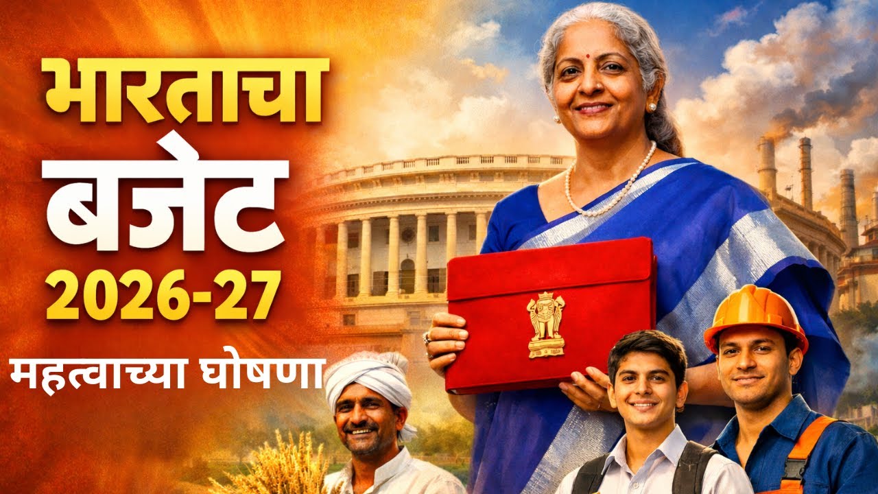 Budget 2026-27 Explained in Marathi | Key Highlights | केंद्रीय बजेट 2026-27 | ठळक मुद्दे सविस्तर