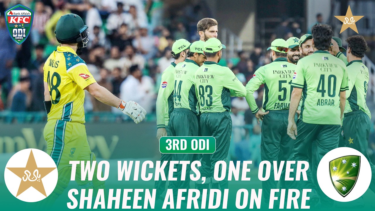Two Wickets, One Over &ndash; Shaheen Afridi On Fire 🔥 | Pak vs Aus | Match 3 | ODI Series | PCB | MZE1K