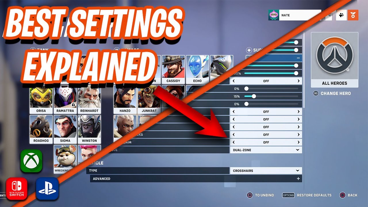 Полное руководство по настройкам контроллера в Overwatch 2 | Для PS5 и Xbox