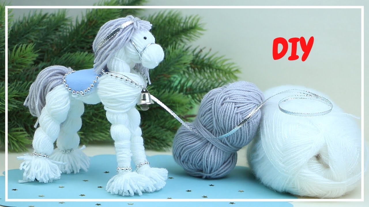 Как сделать лошадку из пряжи или ниток 🐴🧶🐎 DIY NataliDoma