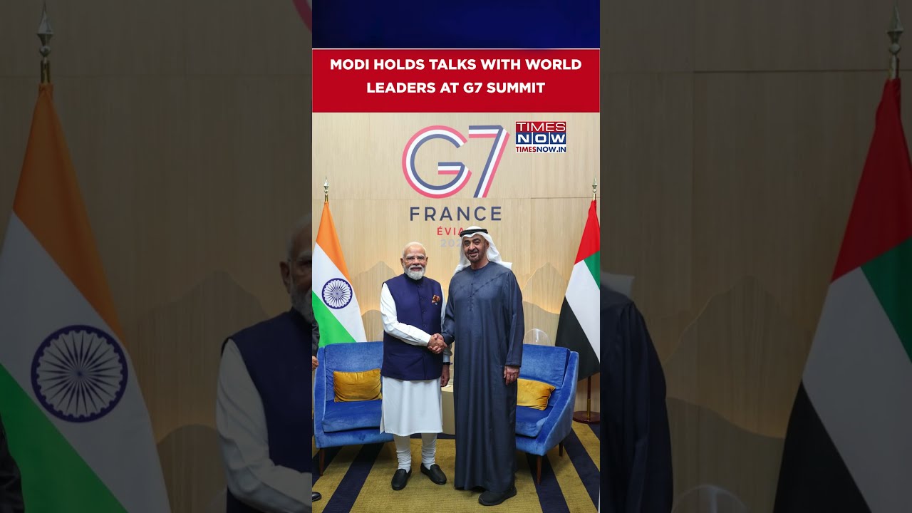 G7 Summit: PM Modi Holds Bilateral Talks With Leaders Of UK, UAE, Kenya, Japan, Egypt & South Korea