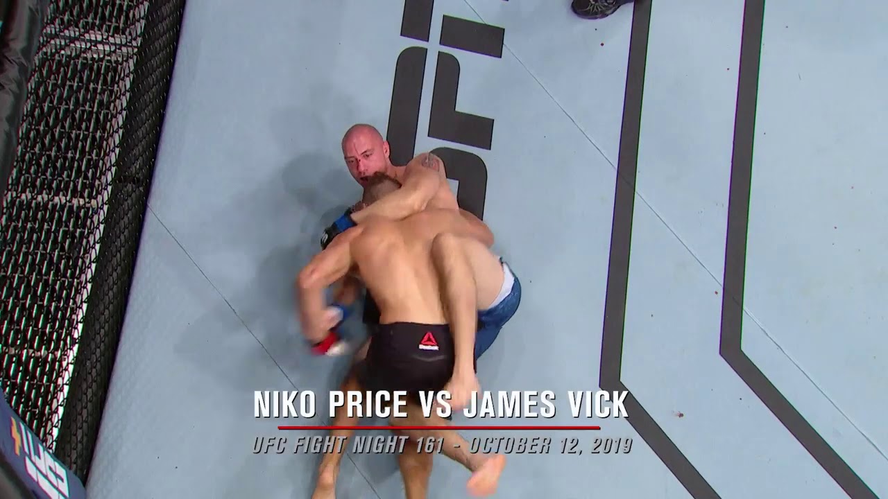 the only 2 upkick finishes in ufc history