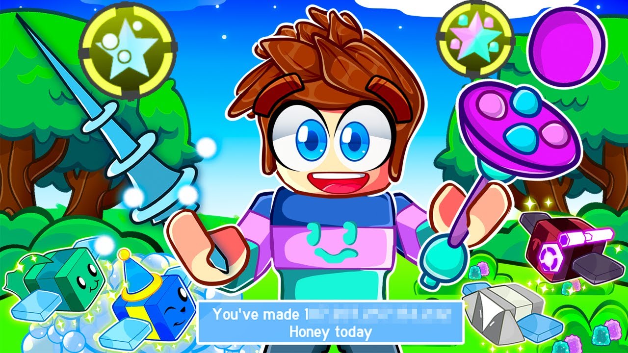Got POP + GUMMY star SSA as BLUE HIVE and it ACTUALLY WORKED?! (ruined beesmas hive) (Bee Swarm Sim)