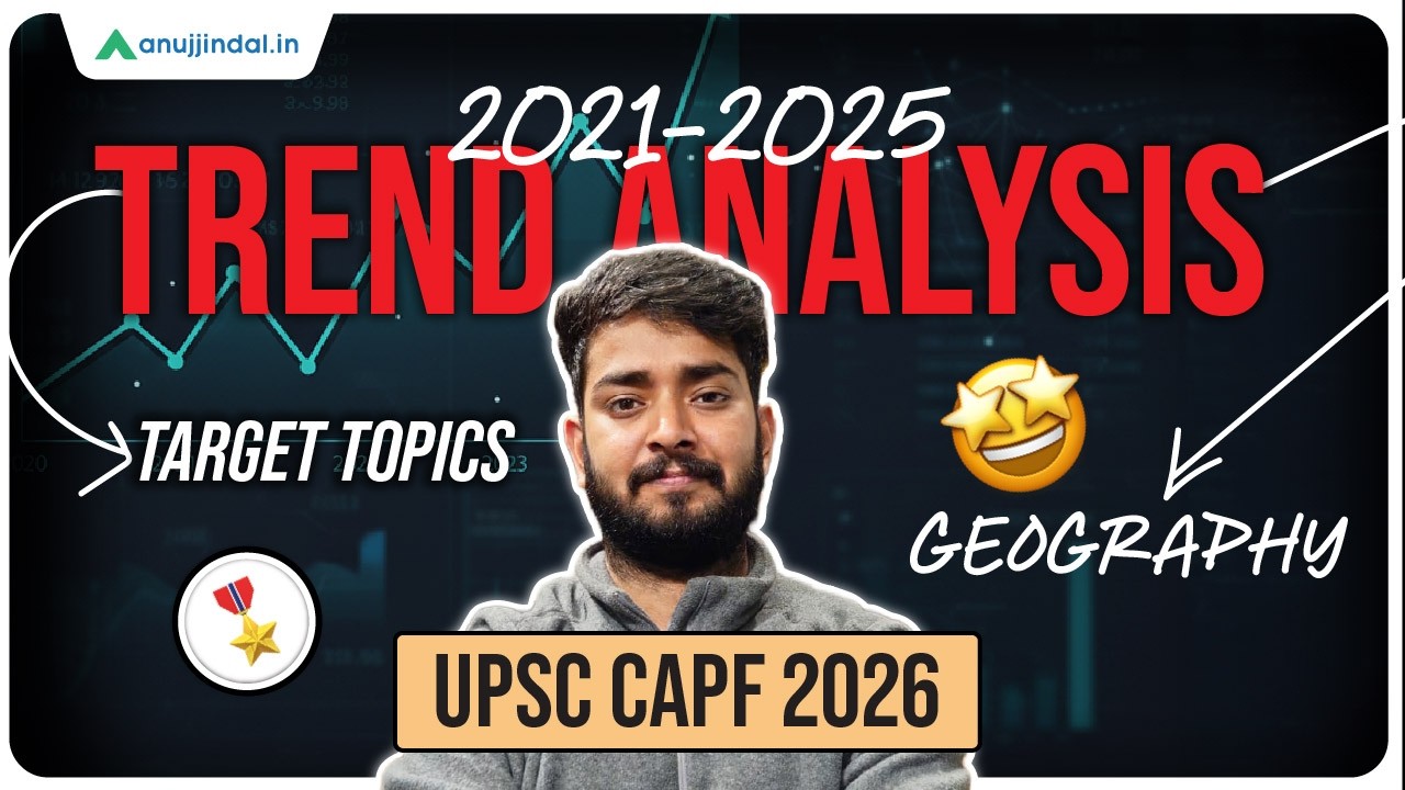 UPSC CAPF AC 2026: Geography Past Year Paper Analysis | 5 Years PYPs | Notification |  Anuj Jindal
