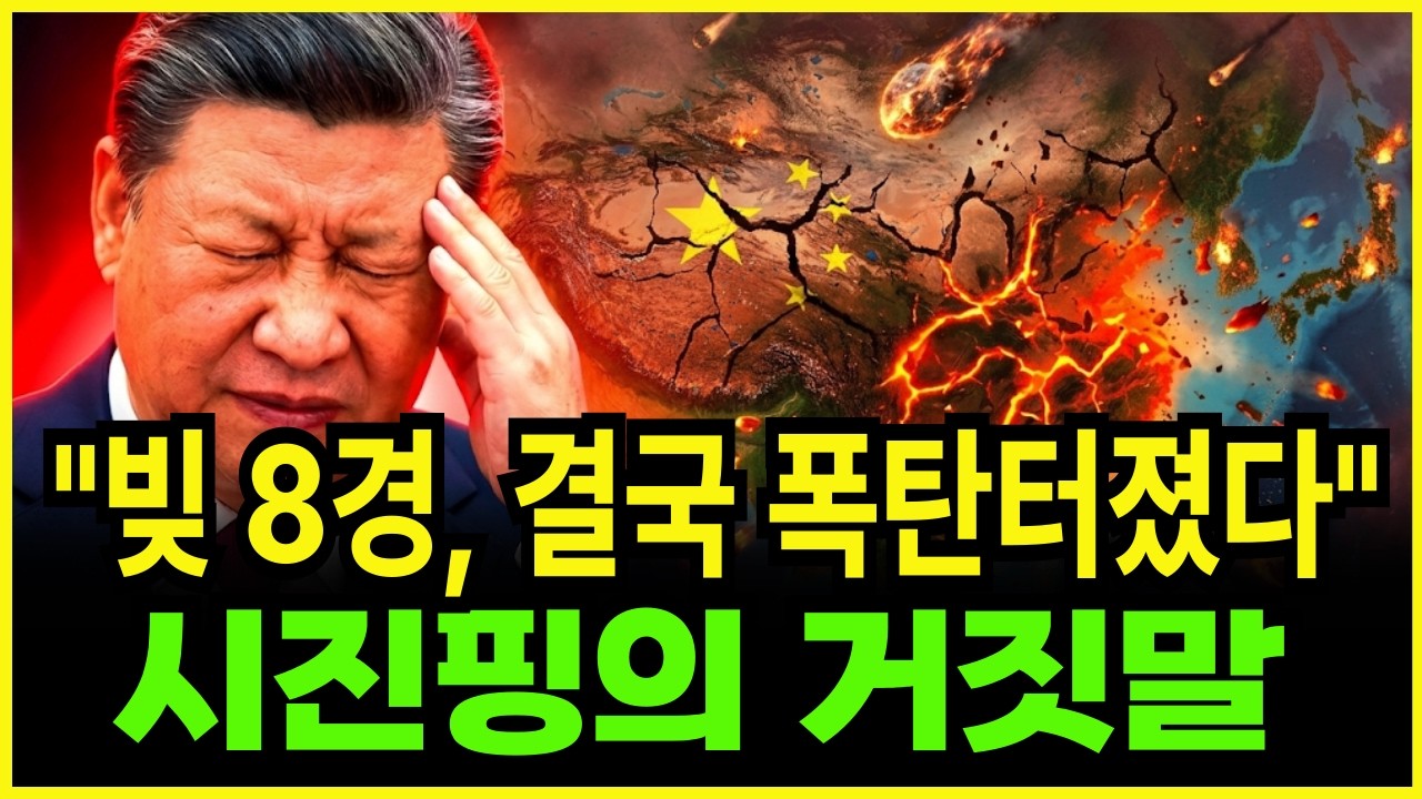 중국 경제 붕괴 시진핑이 숨긴 8경원 부채 폭탄의 진실
