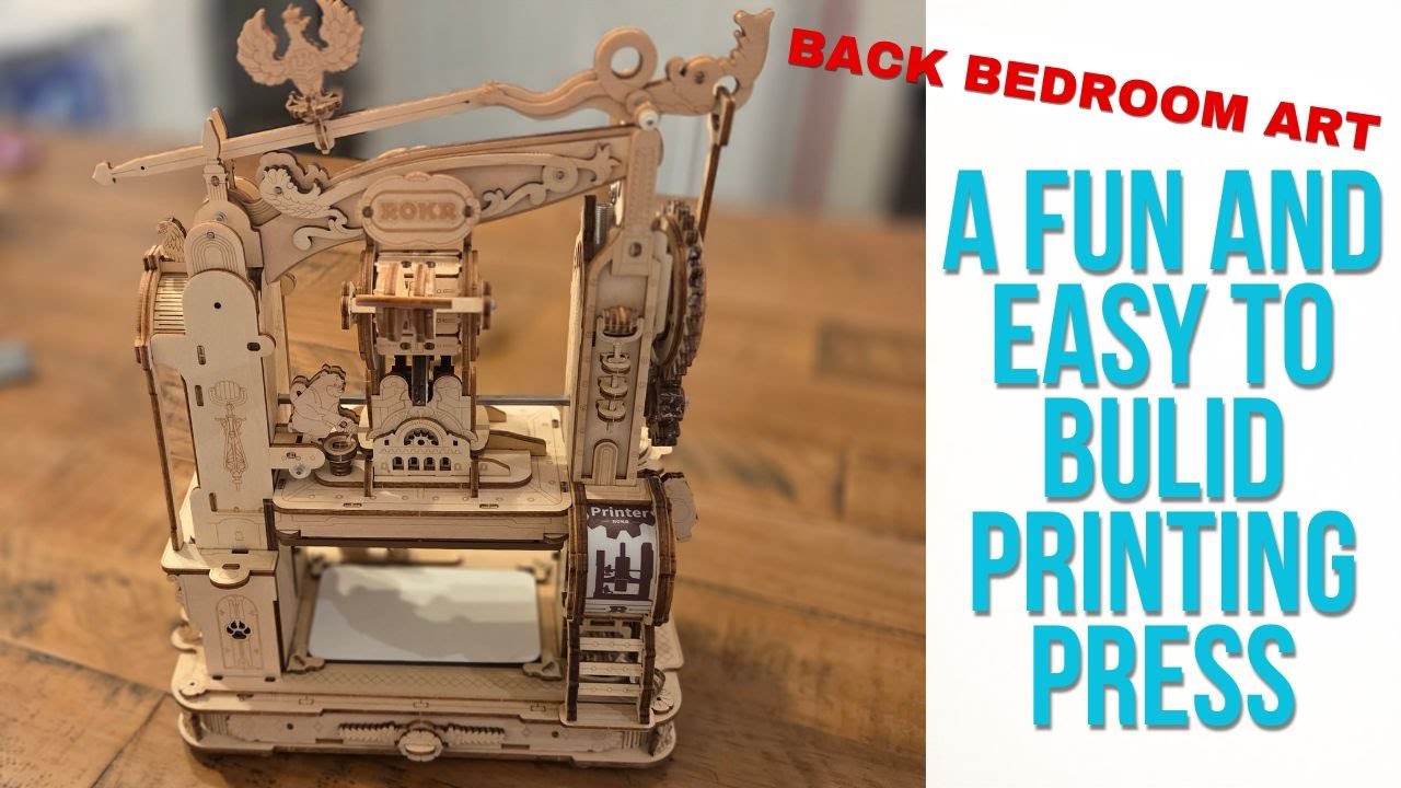 A fun to build Wooden Printing Press!