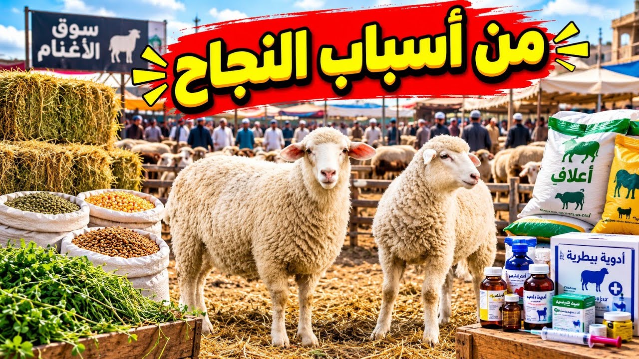 دراسة جدوي لتسمين ١٠ خرفان من الألف إلي الياء دورة تسمينهم ١٥٠ يوم !!!!!!❤️