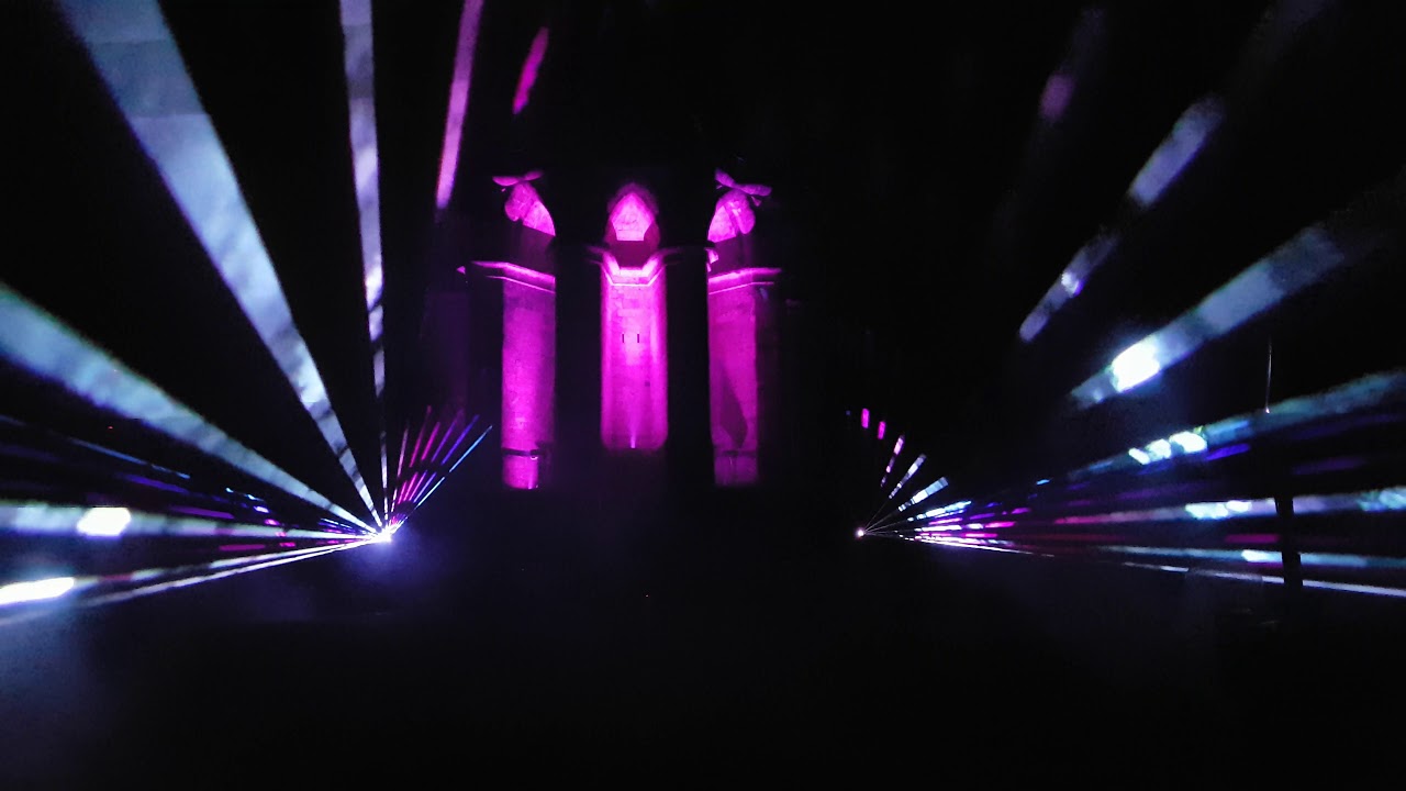 Hermannsdenkmal der Hermann leuchtet Lasershow März 2019