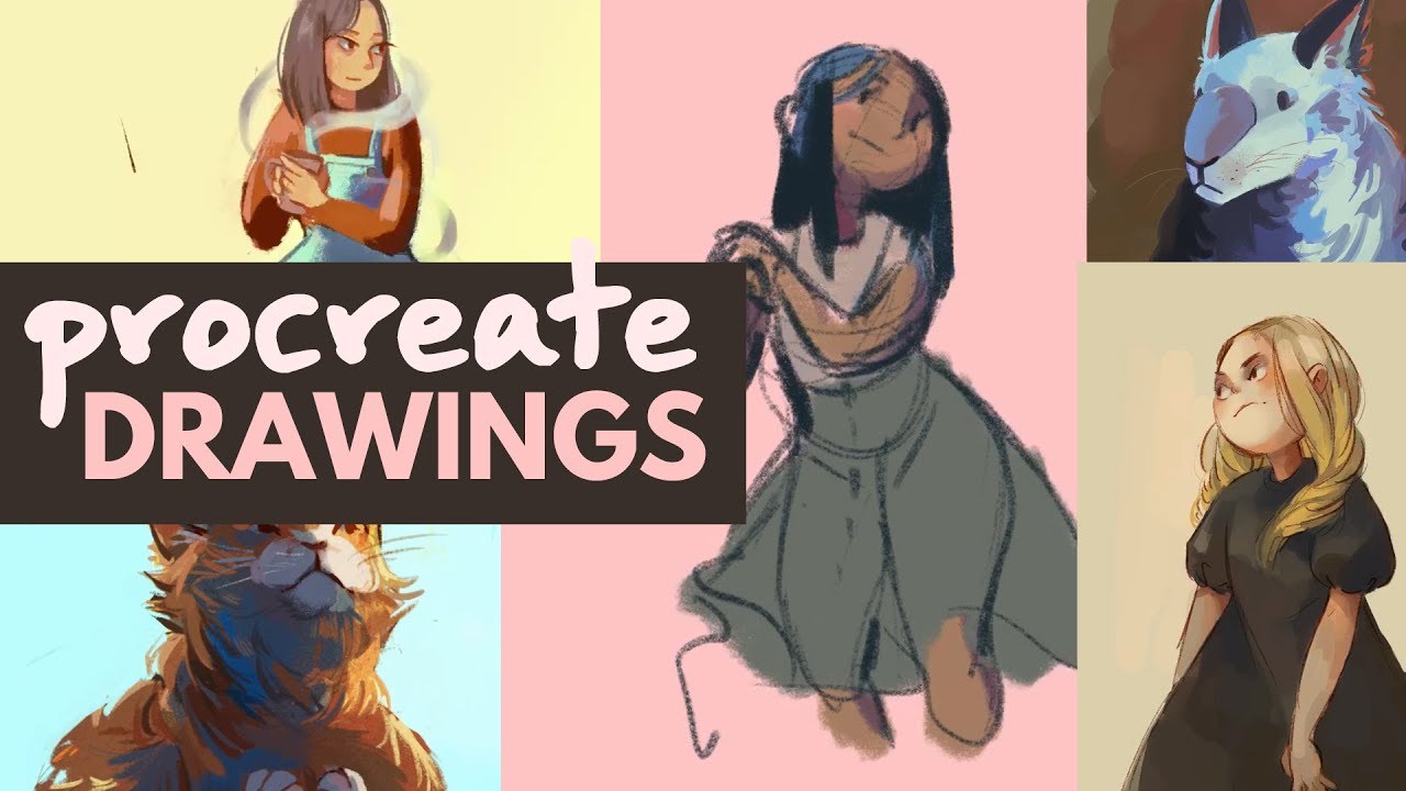Huge Art Dump! - 10 Procreate Speedpaints