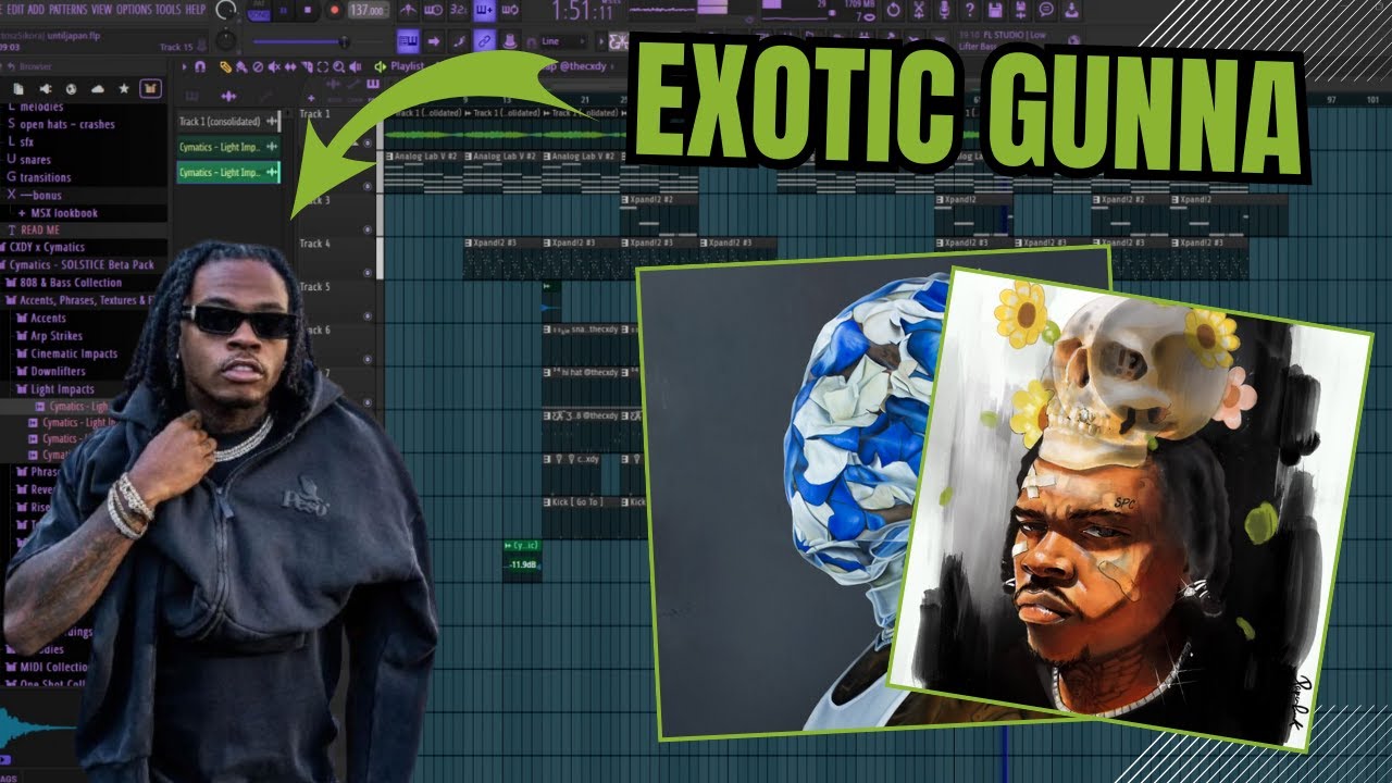 Making a Exotic Gunna Type Beat | FL Studio Cookup