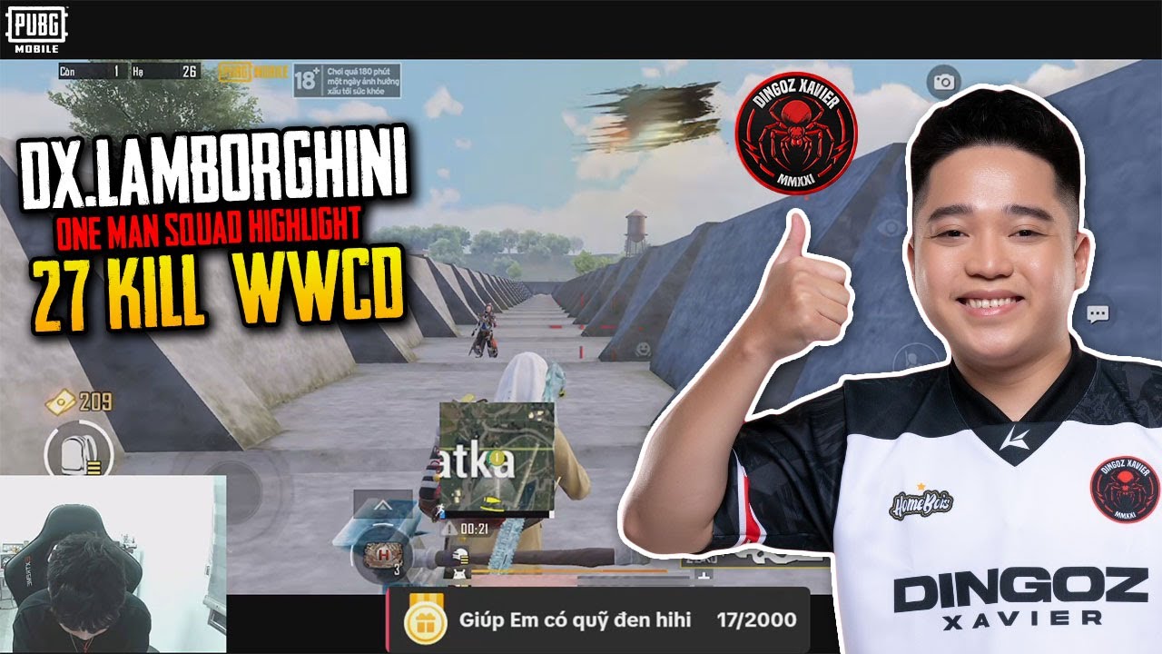 PUBG Mobile Vietnam : DX.Lamborghini one man squad highlight 27 killl!!! WWCD