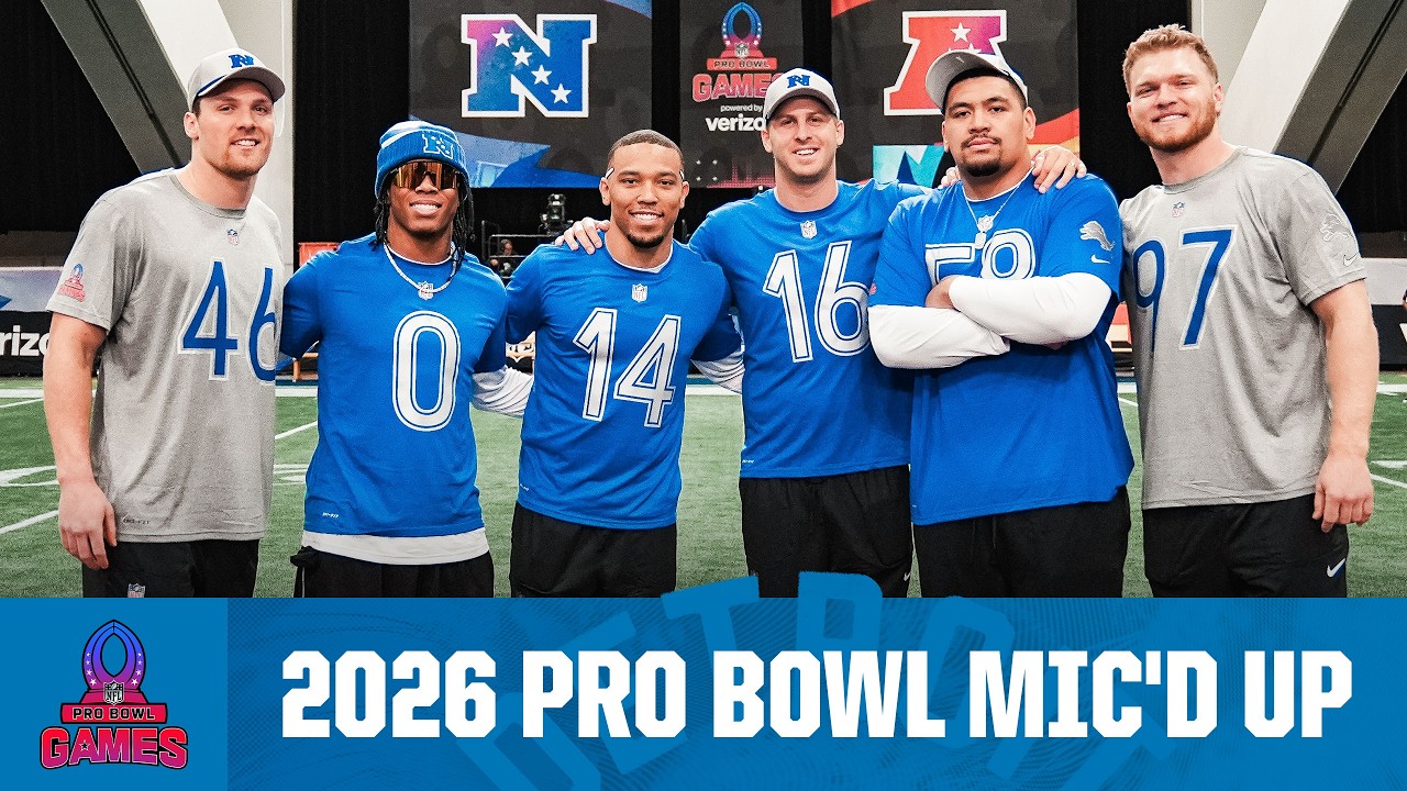 Aidan Hutchinson and Amon-Ra St. Brown Mic'd Up | 2026 NFC Pro Bowl Practice