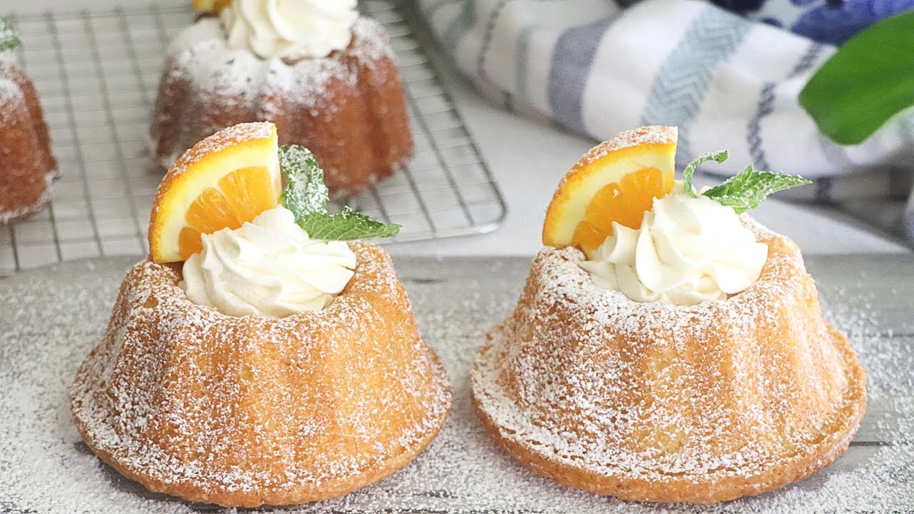 Soft & Tasty Mini Citrus Bundt Cakes!