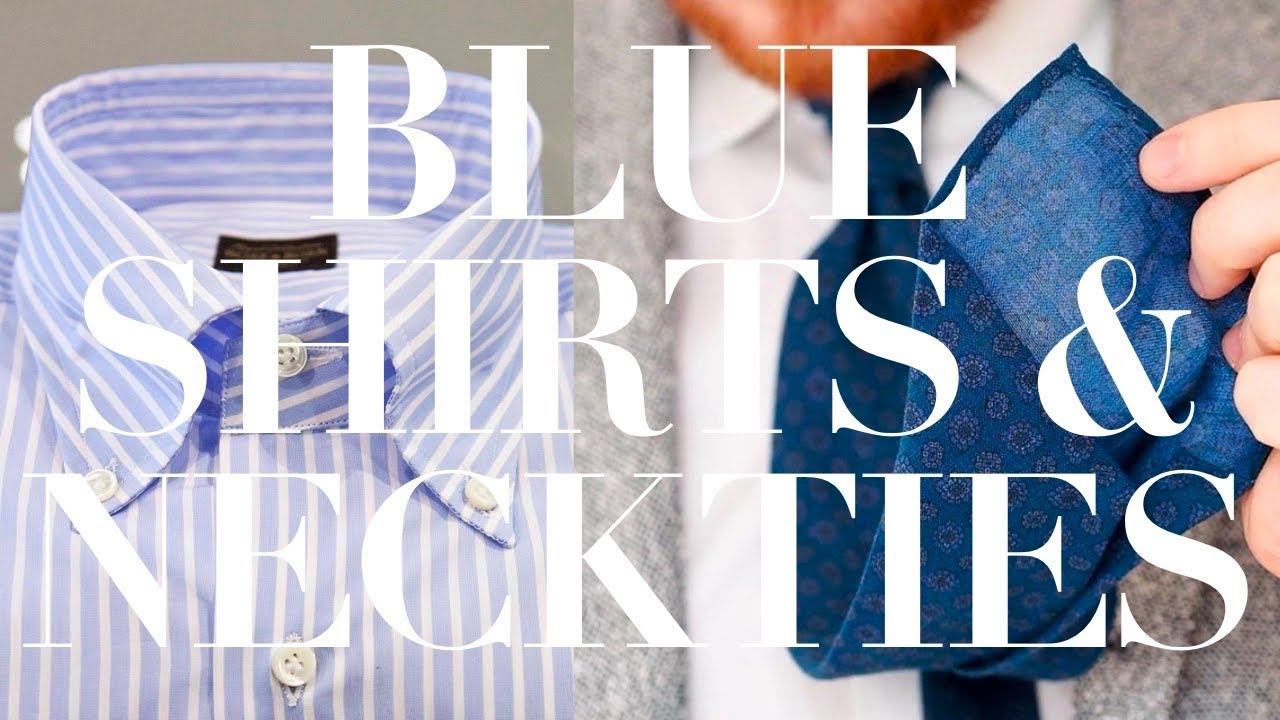 12 Timeless Blue Shirt & Necktie Combinations