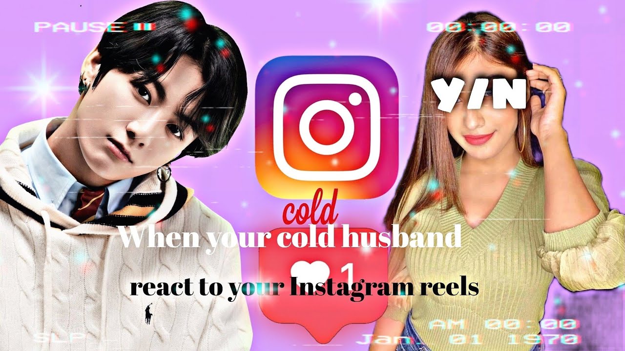 When you cold husband react to your indian Instagram reels ( jungkook ff )