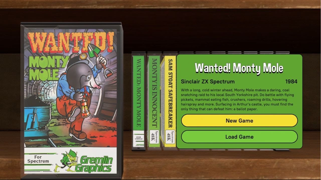 Wanted Monty Mole gameplay from Monty Mole collection