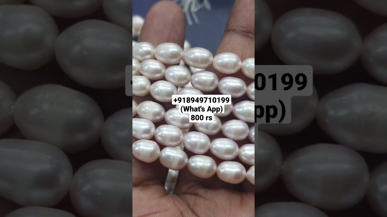 Original Fresh water Pearl Beads 7 mm 14 inch +918949710199 (What's App) 