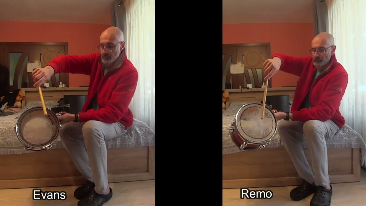 Evans ec2 vs Remo pinstripe