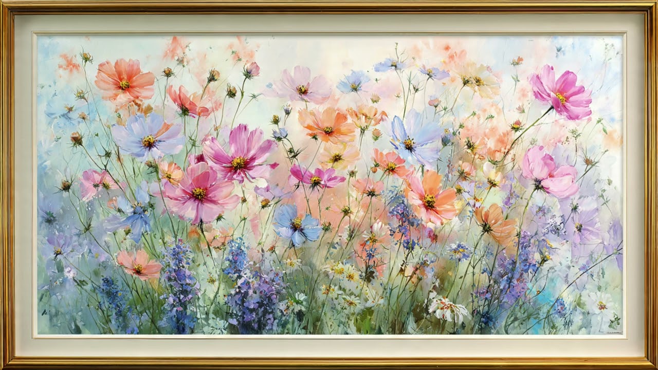 7 HOURS of Watercolor ART | Beautiful Flowers 🌷✨ | Exclusive Floral Art to Relax, Inspire & Decorate