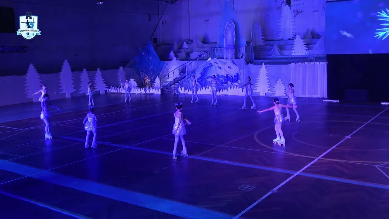 Frozen o Reino do Gêlo em Patins  Turma C Os Flocos de Neve