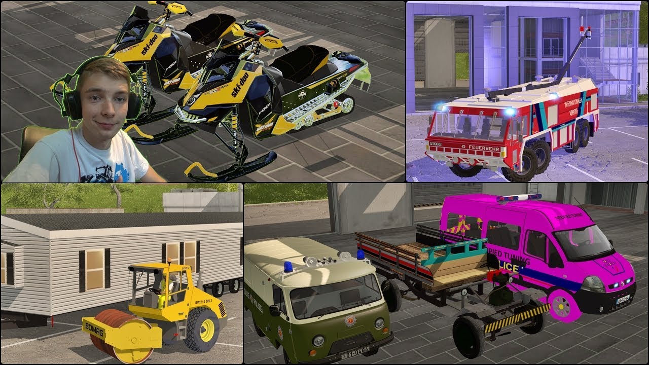 Skuter Śnieżny, ŻUK, Straż z Fakerem  Najdziwniejsze mody do Farminga Simulator 2017