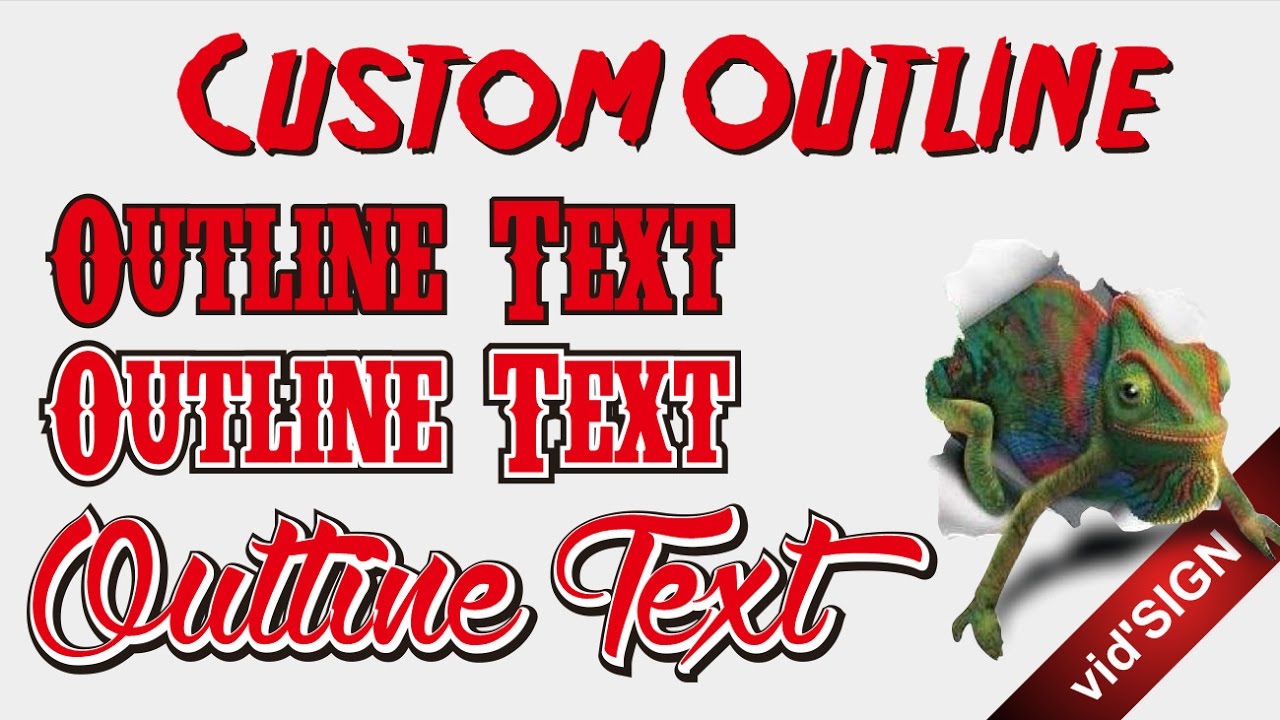 How to Custom Outline Text in CorelDRAW