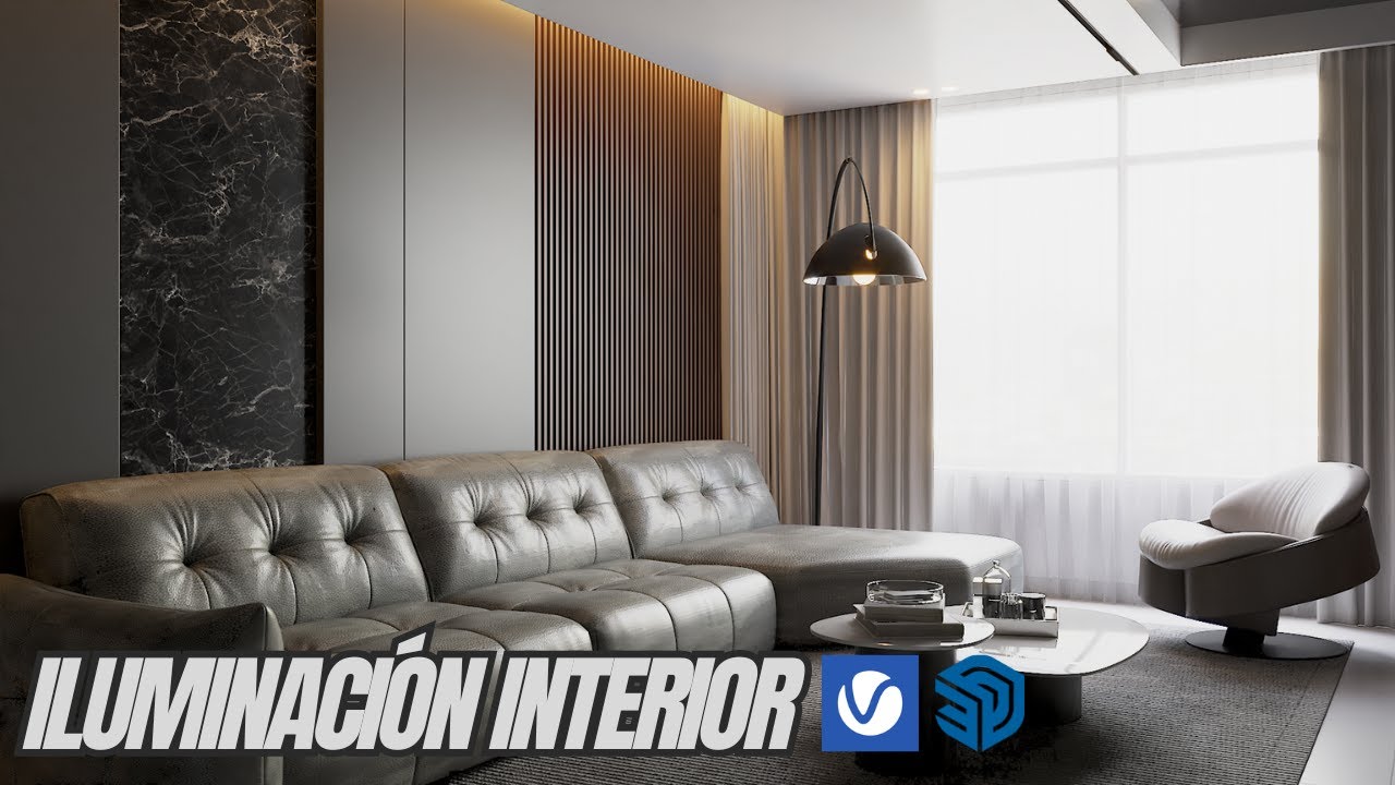 V-Ray 7.2 y SketchUp: iluminación y render interior.