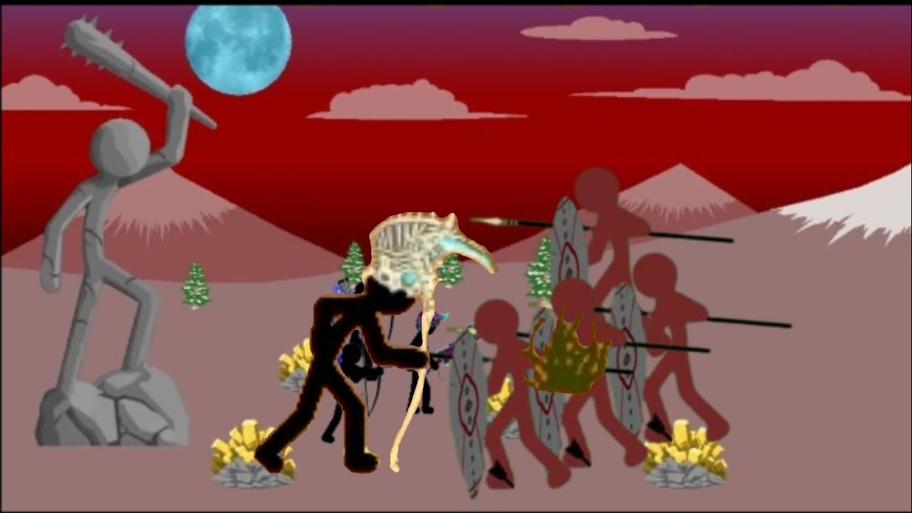 1 Undead Skin Magikil vs Native Spearmen | Stick War Legacy