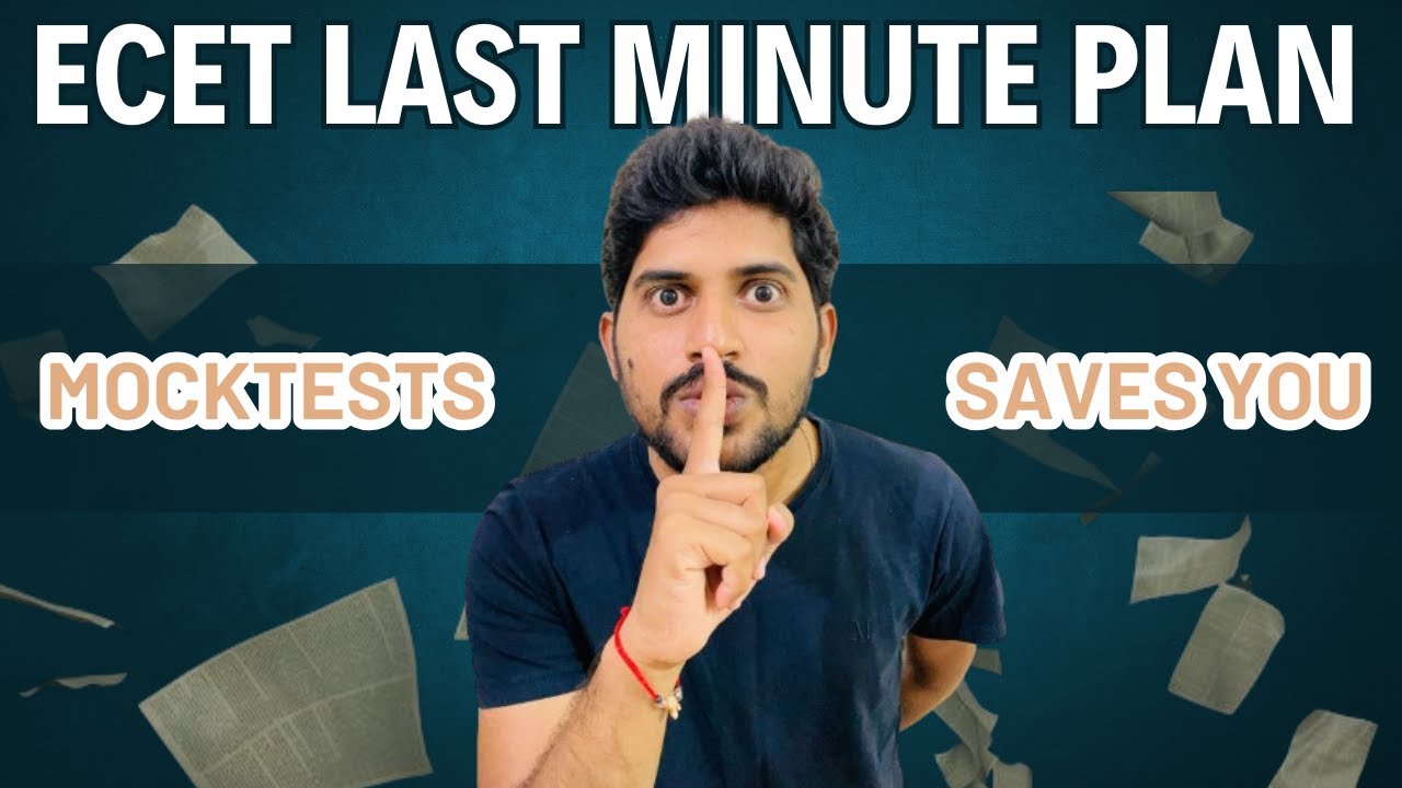 Ecet last minute plan | mocktests save you 100% | ap ecet 2025 | tg ecet 2025 | ecet preparation