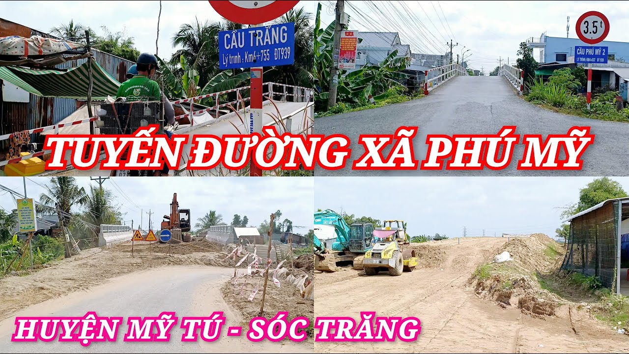 Tuyến Đường Xã Phú Mỹ Từ Chợ Cầu Trắng Đến Cầu Bưng Cốc Sóc Trăng Đầu 2026