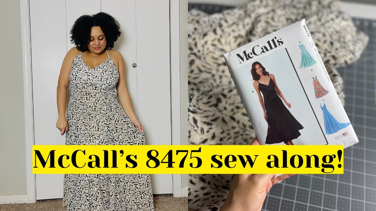 McCall’s 8475 sew along | sewing a lined dress (step by step tutorial)