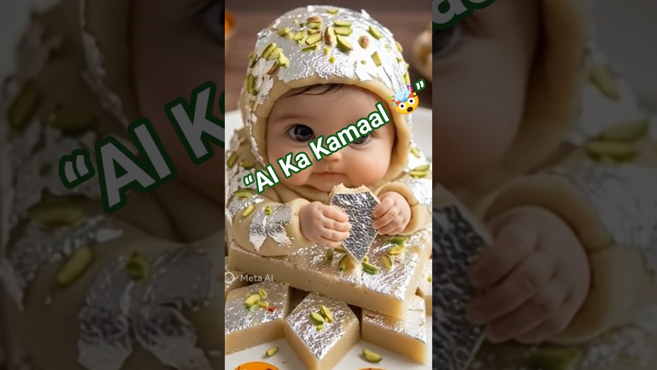 AI ne bana diya Kaju Katli Baby!# viral 
