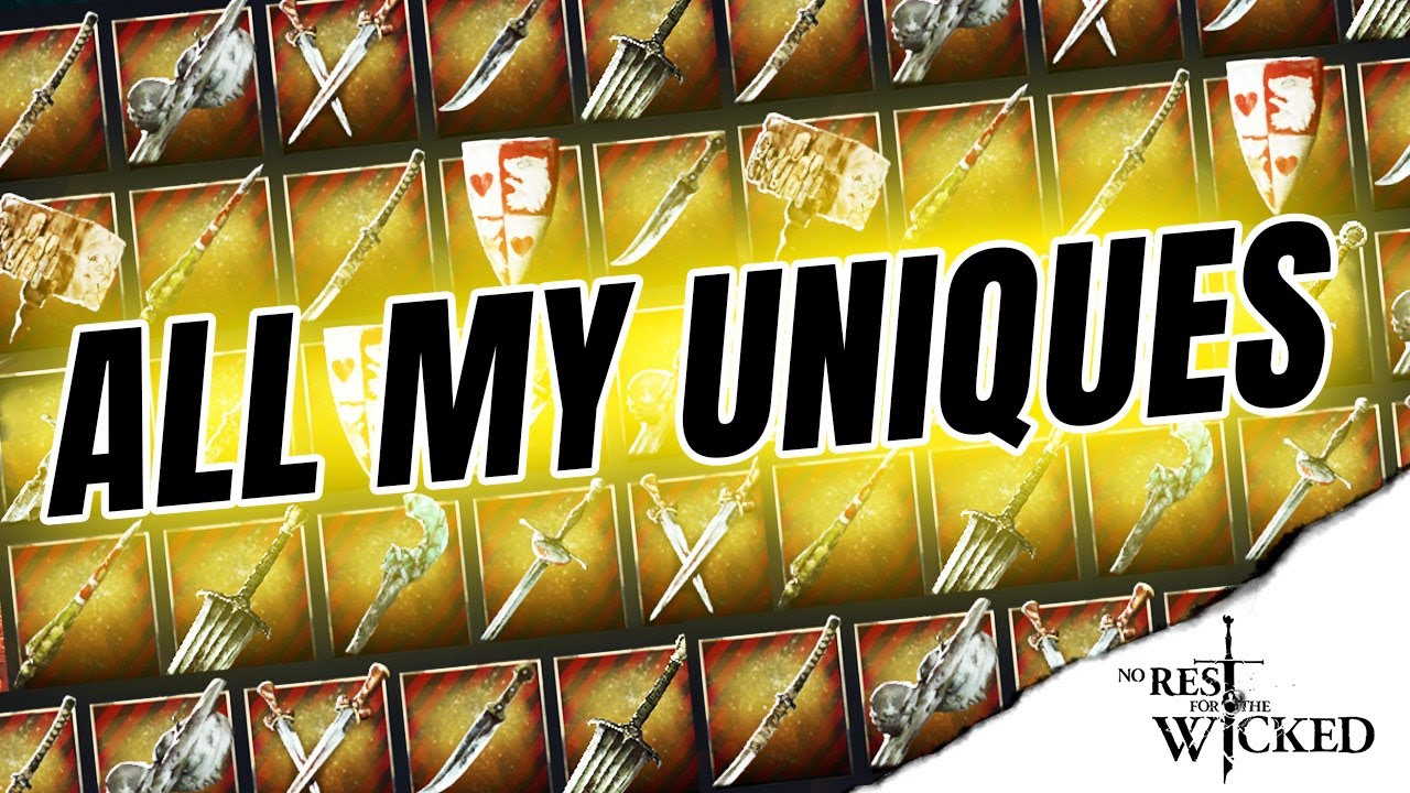 ALL Unique Legendary Weapons/Shields in No Rest for the Wicked