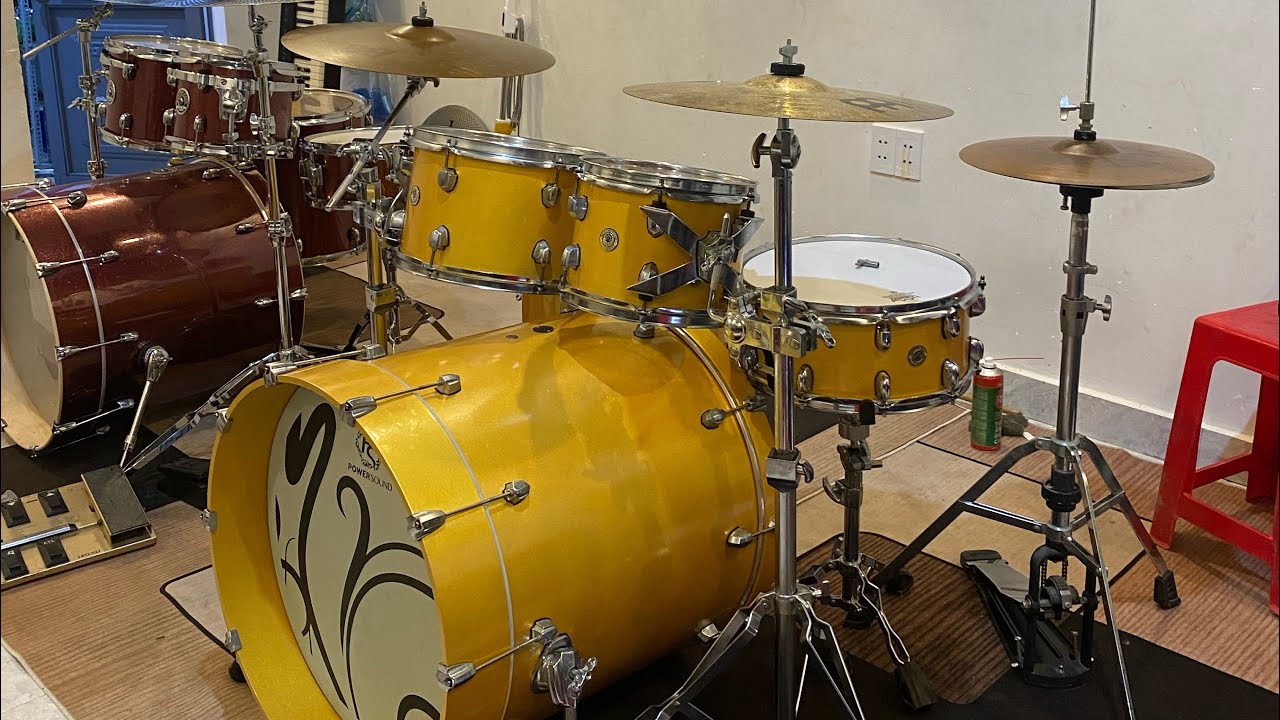Bộ trống jazz nội địa đã lên sơn sạch đẹp giá chỉ 16.Xootr