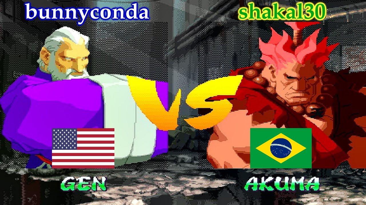 Street Fighter Alpha 2 - bunnyconda vs shakal30 FT10