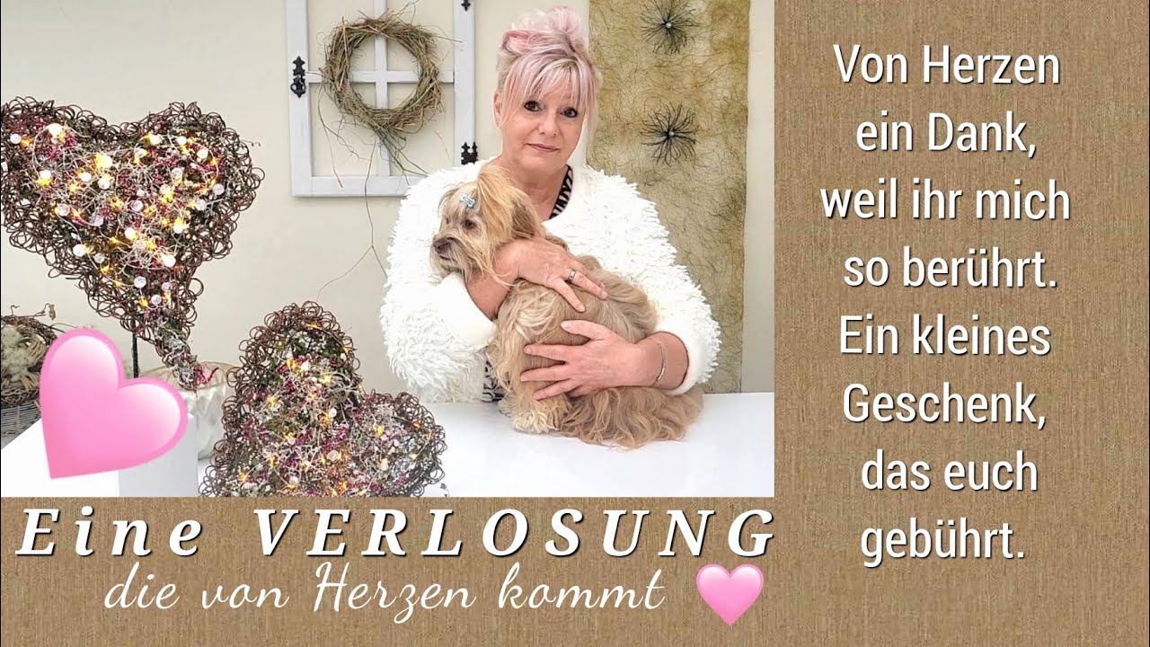 Ein DANKESCHÖN-HERZ von uns an euch / Herz-Verlosung