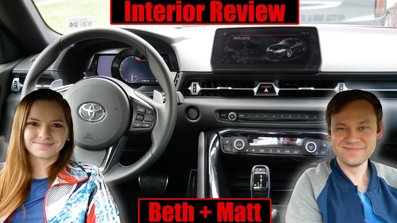 2020 Toyota GR Supra Interior Review (Beth + Matt)
