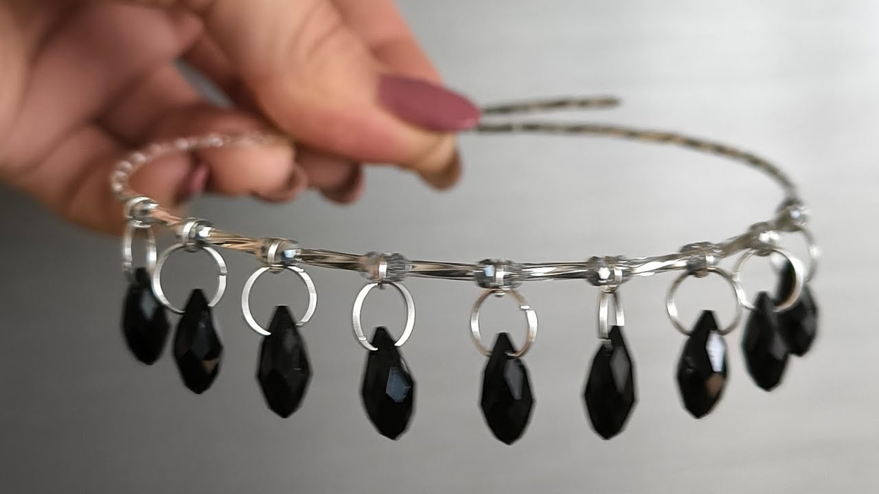 #чокеры #handmade с чёрными подвесками