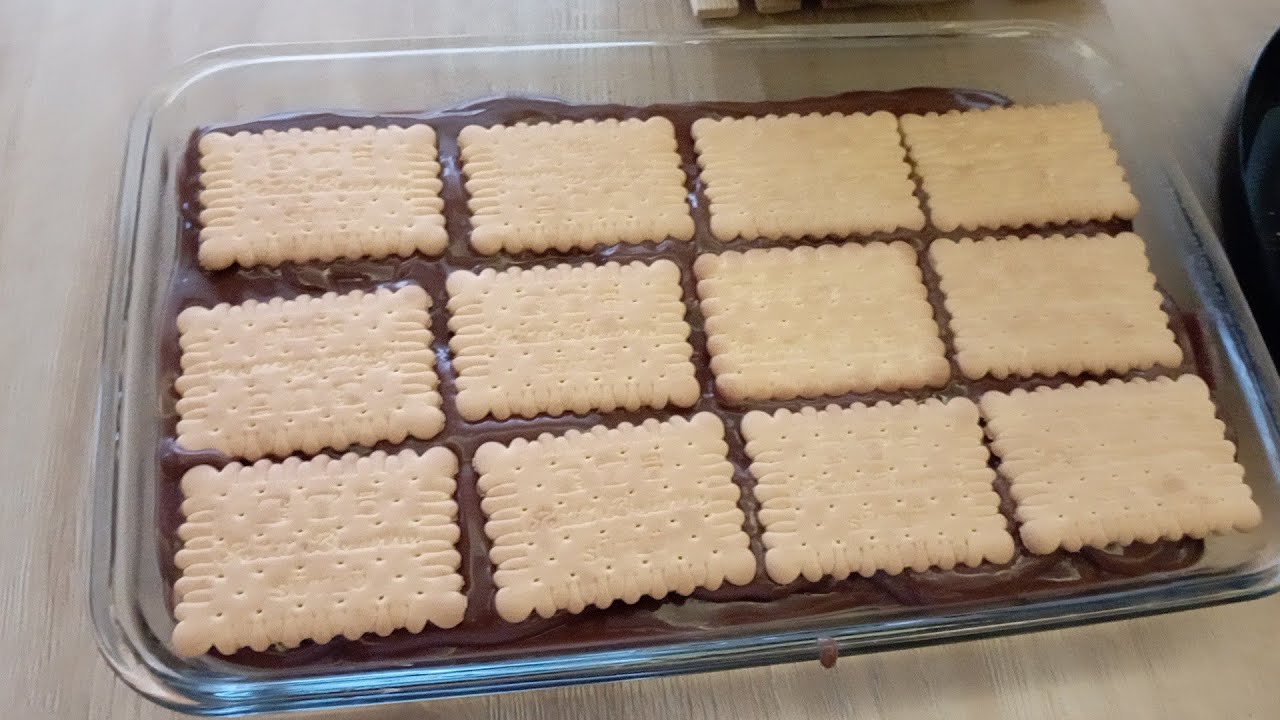 En Güzel En Kolay  Bisküvili  Pudingli Pasta Nasıl Yapılır? Kolay Pratik Lezzetli pasta Tarifi