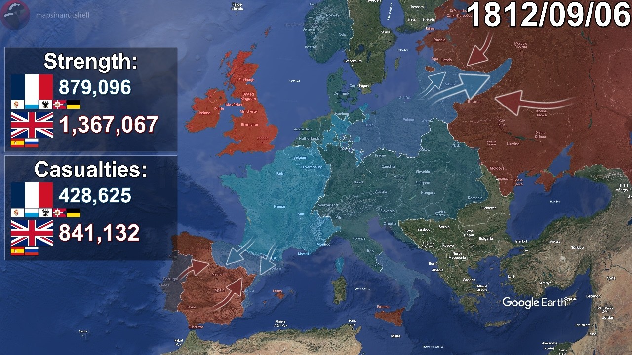 Napoleonic Wars using Google Earth