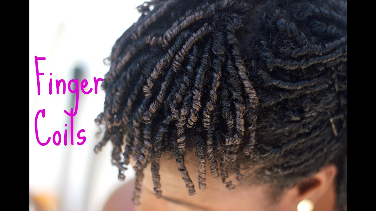 Soft & Defined Finger Coils for the Awkward Stage| Natural Hair Styles|
