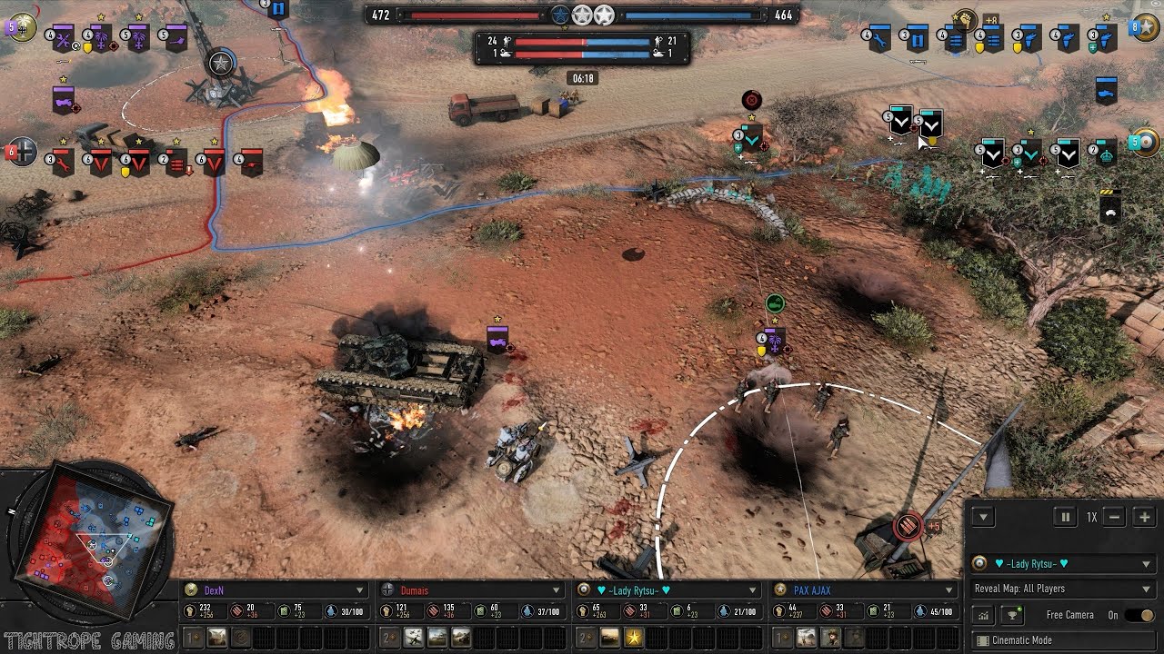 COH3 2v2 DexN (AK) & Dumais (WM) vs Lady Rytsu (UK) & PAX_AJAX (US)