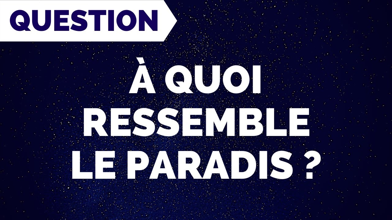 À QUOI RESSEMBLE LE PARADIS ?