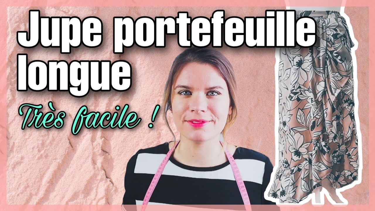 Coudre une jupe portefeuille longue à volants très facilement !