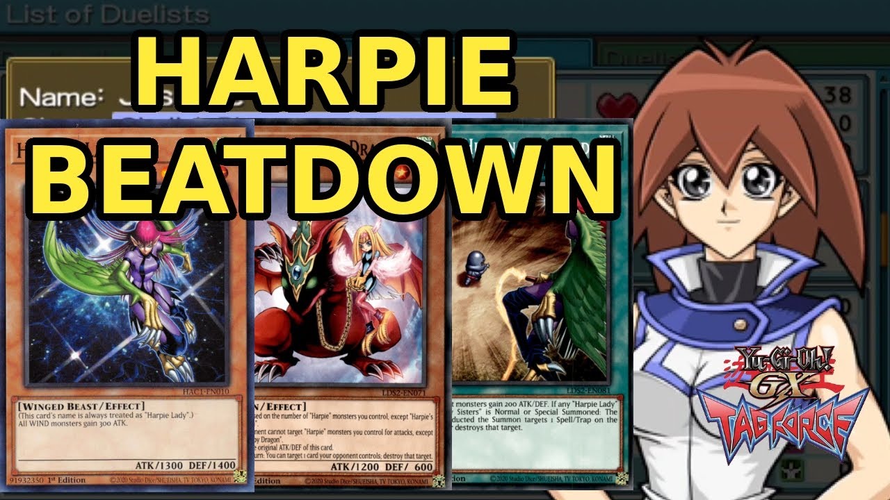 Yugioh GX Tag Force 1 : Jasmine / Harpie Deck