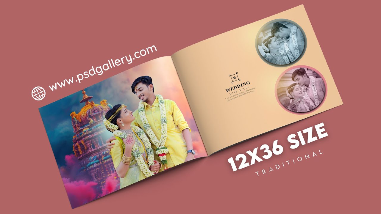New Traditional Album Design 12 X 36 Size  Photoshop Tutorial | 🌐 www.psdgallery.com - 362