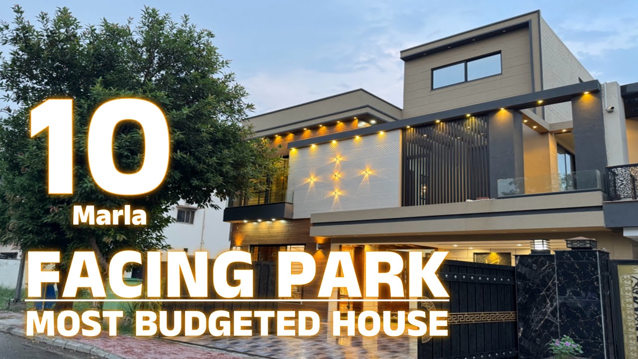 BUDGETED FACING PARK 10 Marla House for Sale in Bahria Town Lahore
