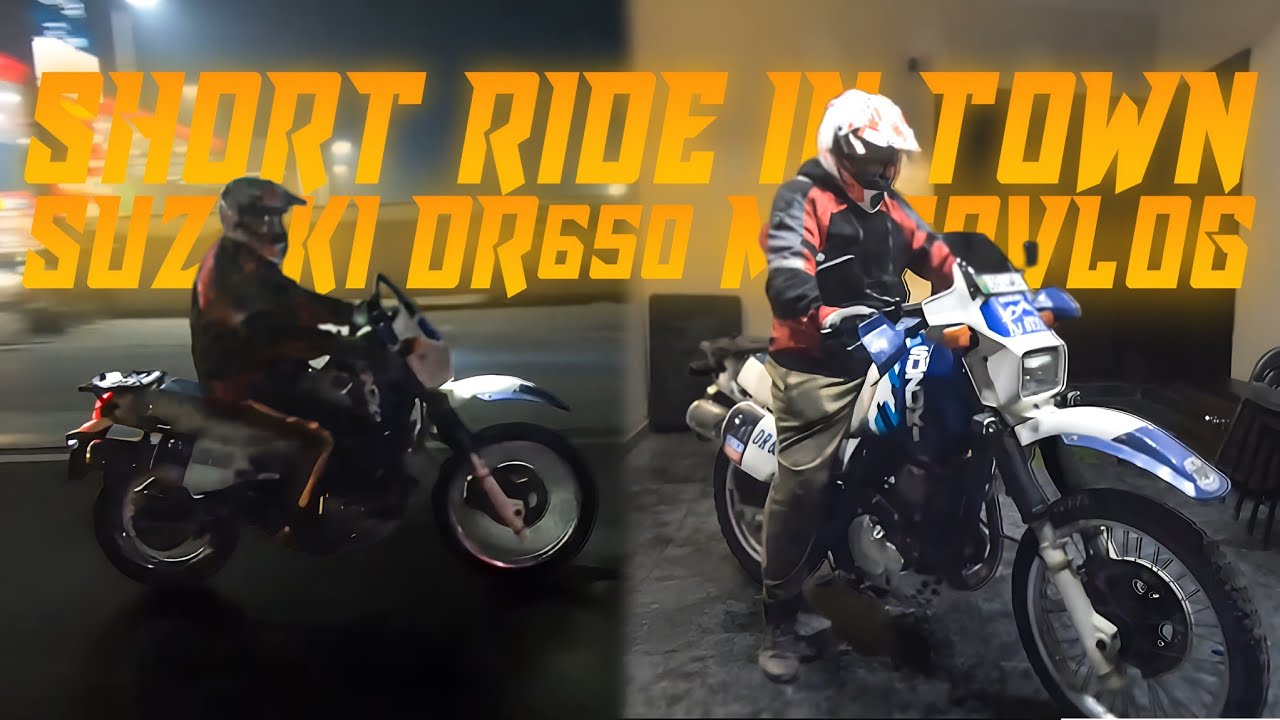 Short Ride In Town | Suzuki DR650 1992 | Suzuki GS150 | 80s Rider | MotoVlog