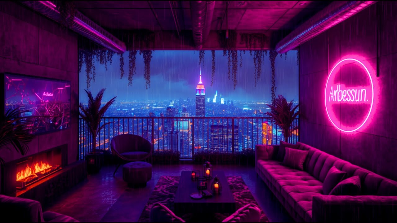 Rain Over the City Lights 🌙 Chill Lofi Mix for Deep Focus